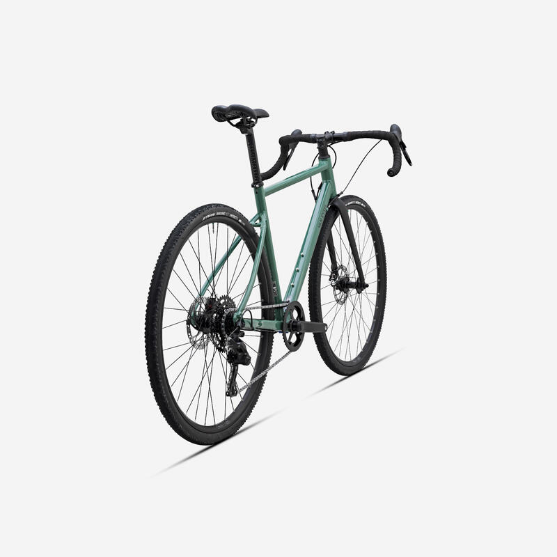 Vélo gravel Microshift Acolyte 1x8v, GRVL AF DISCOVER vert