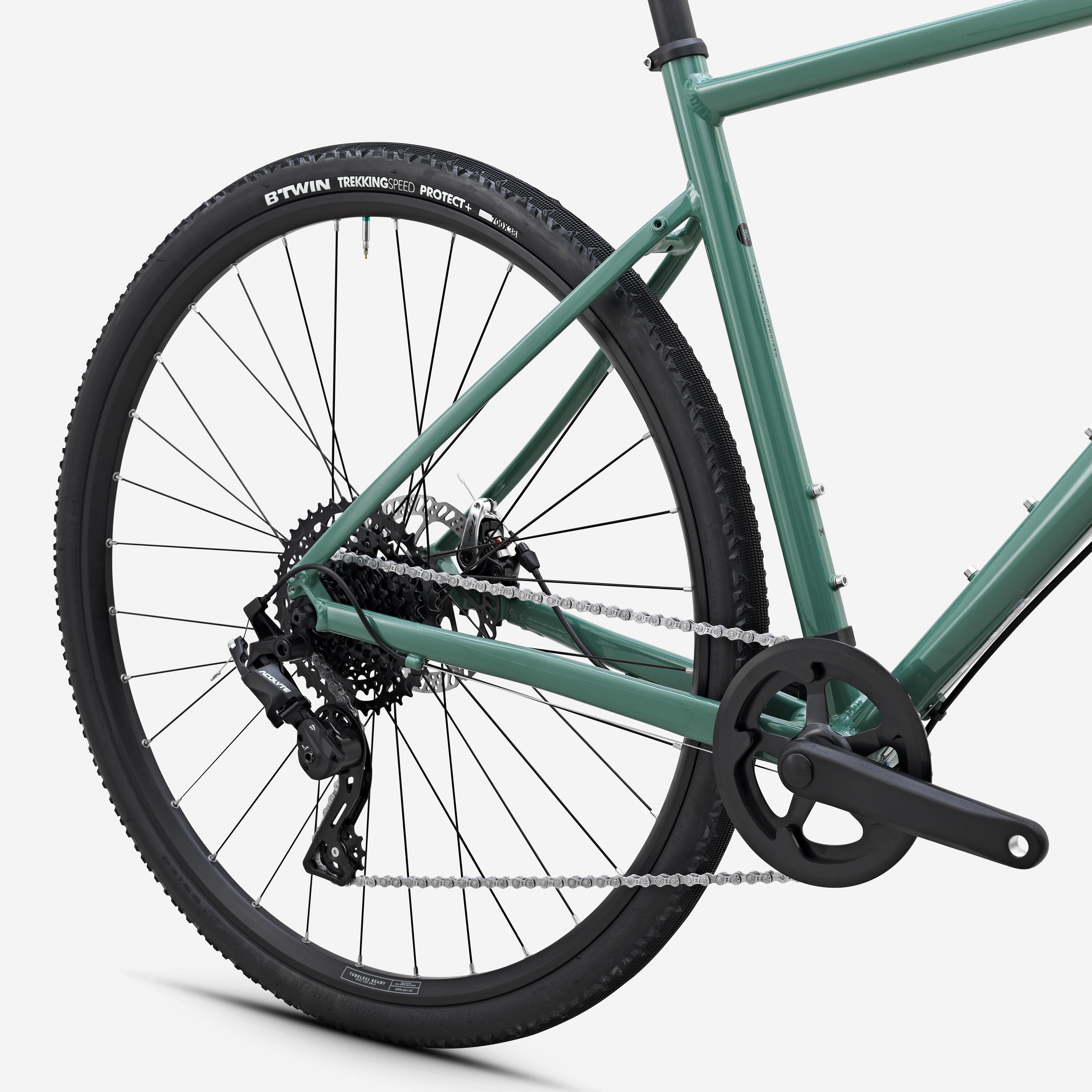 Bici gravel AF DISCOVER Microshift Acolyte 1x8v verde 4/9