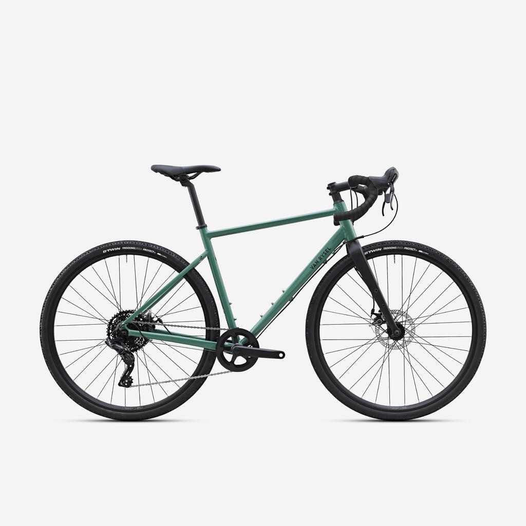 Gravelbike Gravel Discovery AF Microshift Acolyte Grün