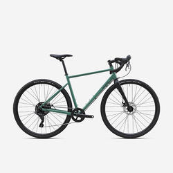 Vélo gravel Microshift Acolyte 1x8v, GRVL AF DISCOVER vert