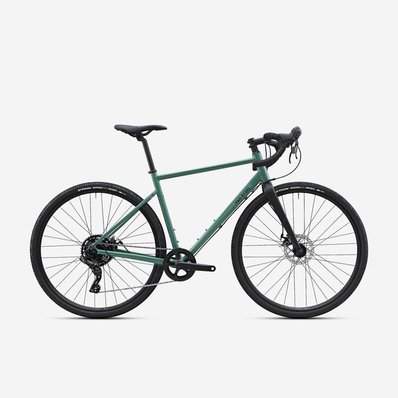 Bicicletă gravel Microshift Acolyte 1x8v, GRVL AF DISCOVER Verde