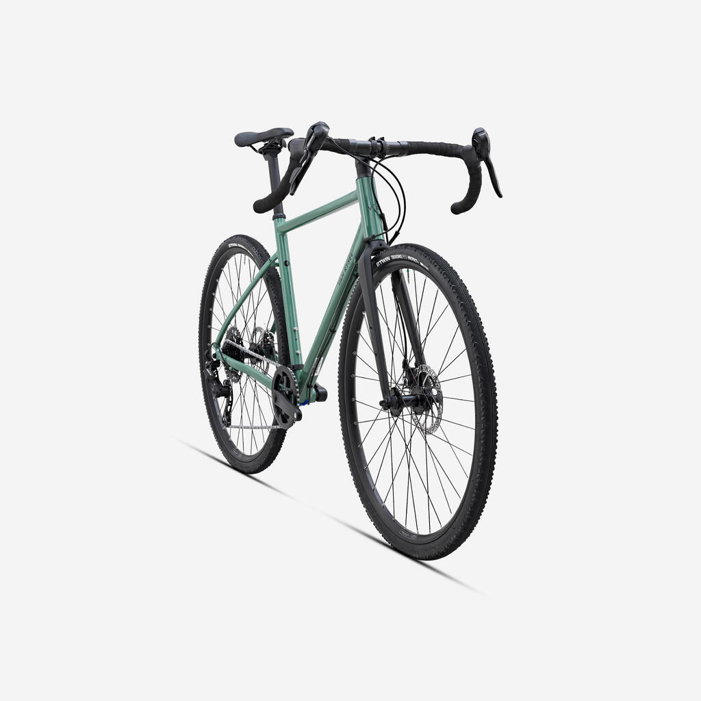 Gravelbike Gravel Discovery AF Microshift Acolyte Grün