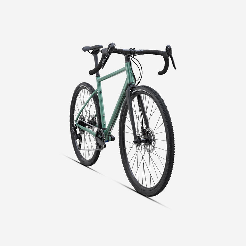 Bicicletă gravel Microshift Acolyte 1x8v, GRVL AF DISCOVER Verde