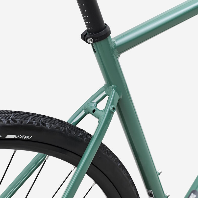 Vélo gravel Microshift Acolyte 1x8v, GRVL AF DISCOVER vert