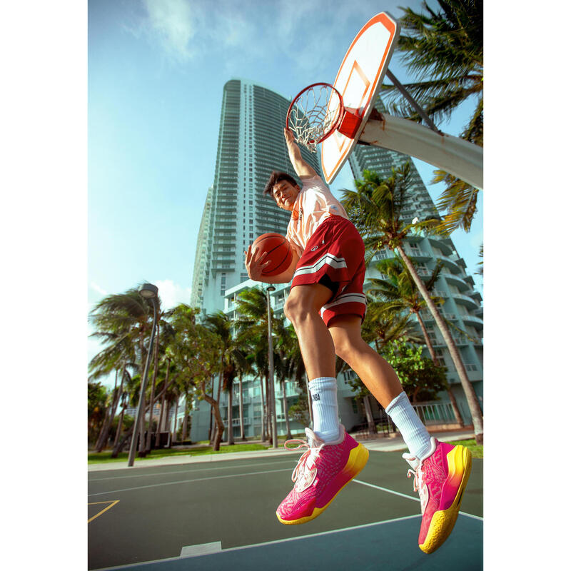 Short de basketball NBA  homme/femme - SH 900 AD Rouge bordeaux
