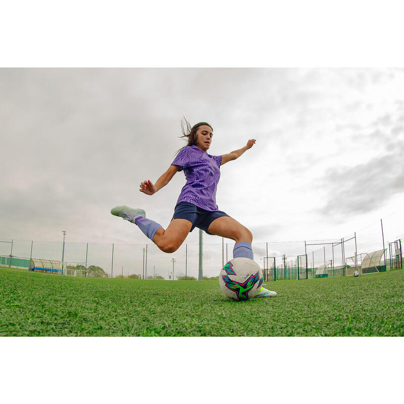 Chaussettes de Football pour Femme Viralto - Violet/Parme Rayé