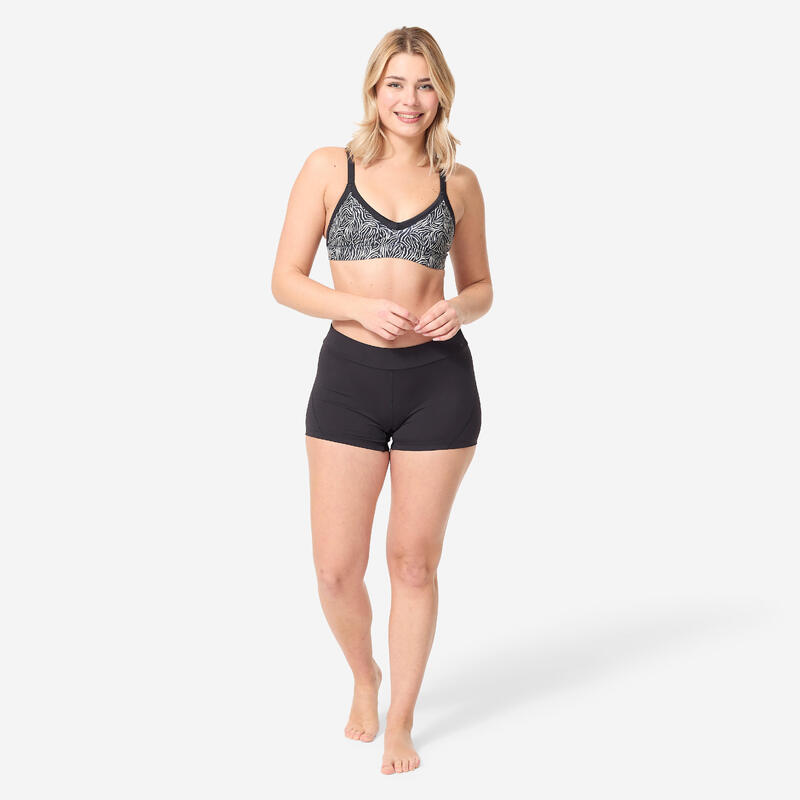 Sportbikini Hose Boxer Damen - Nina schwarz 