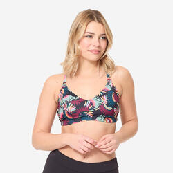 Haut de maillot de bain natation Femme - Lila poly rouge