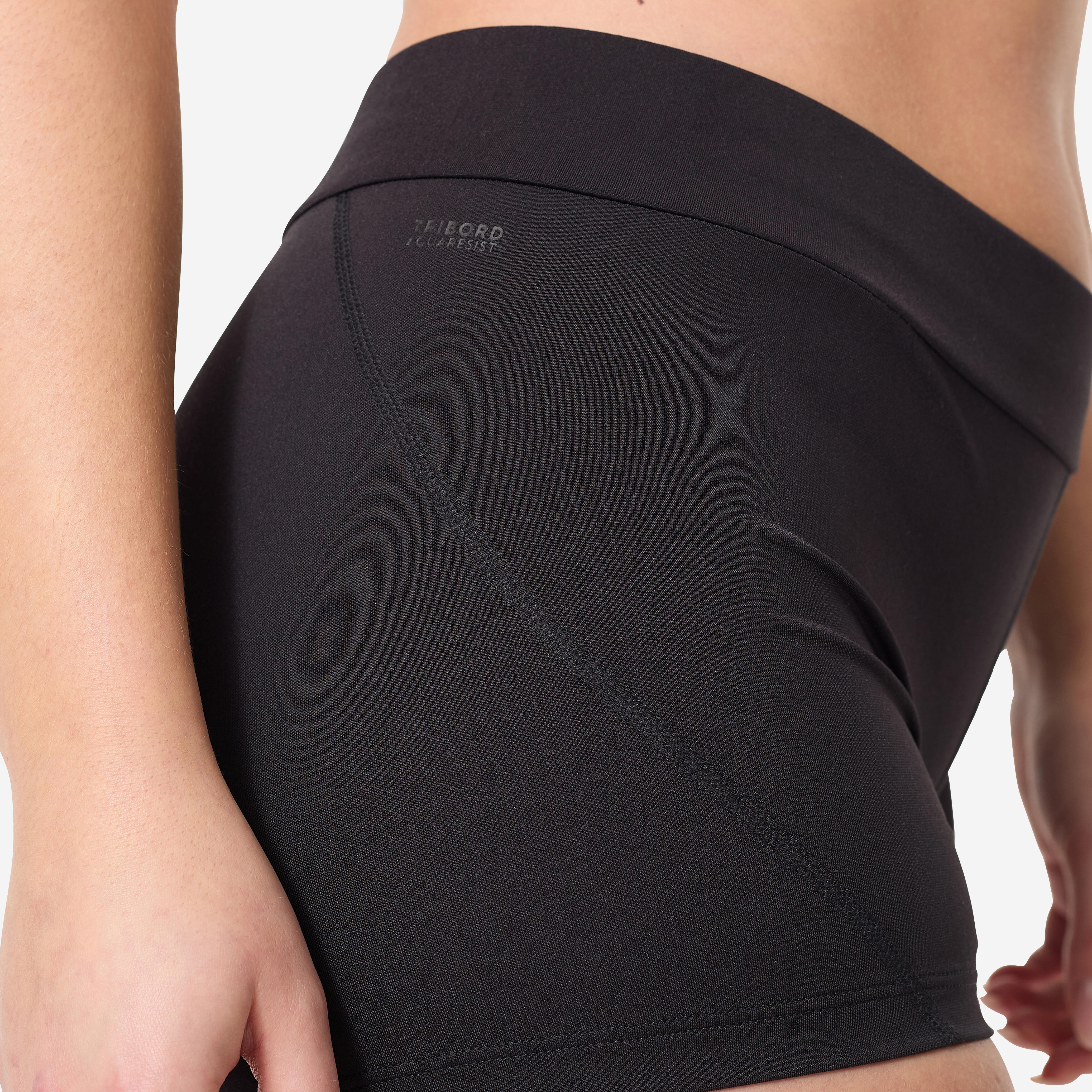 Women's Aquafitness-Aquabiking Shorty Swimsuit - Nina Black - NABAIJI