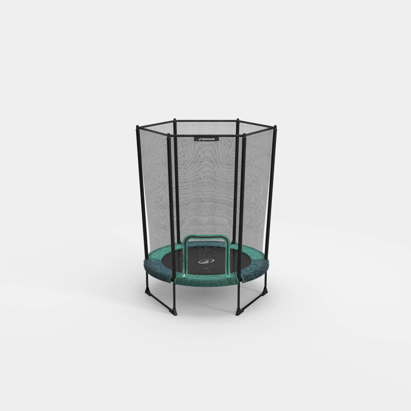 DECATHLON Domyos Trampolin Indoor mit Sicherheitsnetz 140