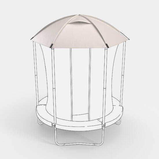 Trampolindach Sonnen- und Regenschutz - Zubehör für Trampolin 240