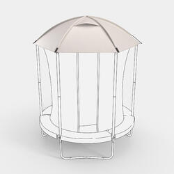 Dôme de protection soleil et pluie pour trampoline 240