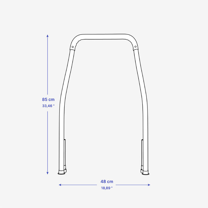 Barre de maintien pour mini trampoline enfant