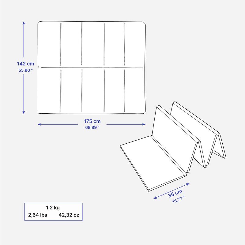 Tapis d'éveil pliable et réversible Baby Gym