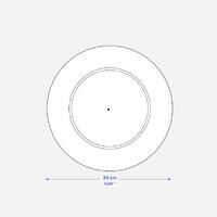 Spinning Plate + Wooden Stick - Yellow