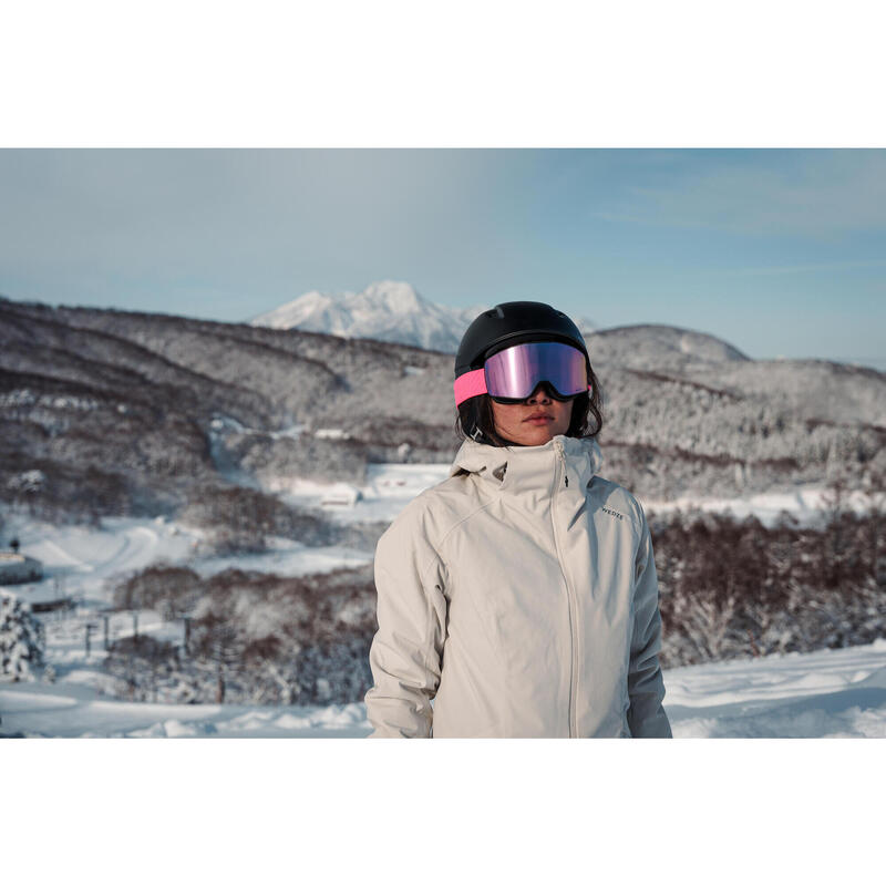 Gants de ski chauds adulte, 500 blanc