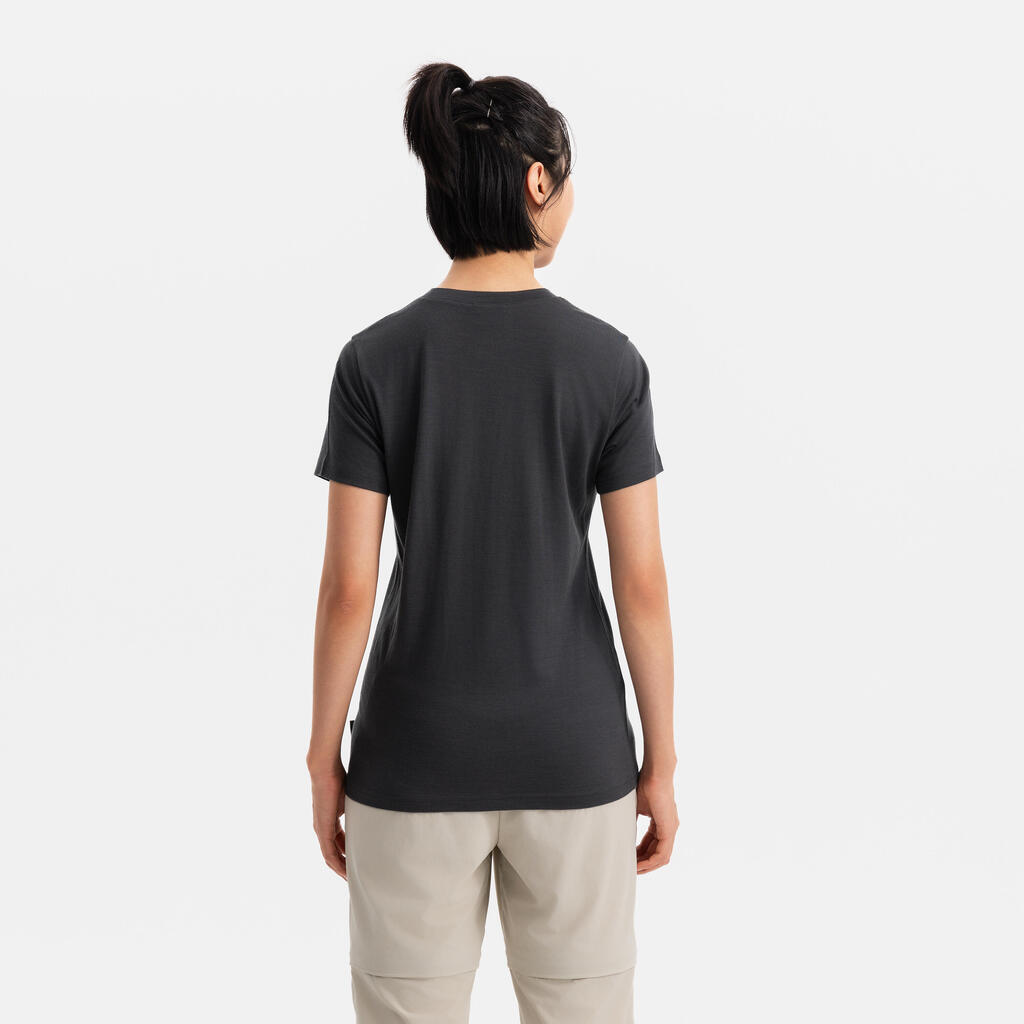 T-SHIRT EN LAINE TRAVEL 500 FEMME