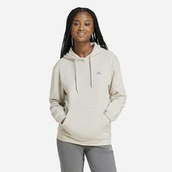 sweat shirt capuche coton Adidas femme beige