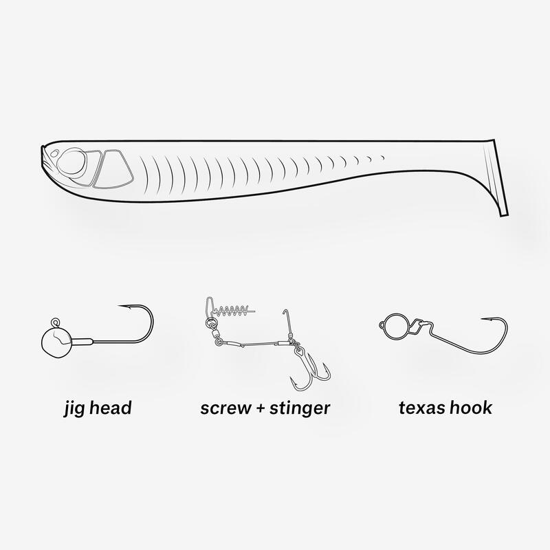 Měkká nástraha Yubari Fat Shad s atraktantem