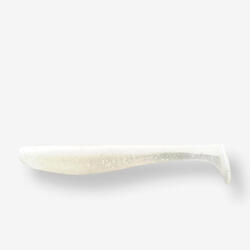 Leurre souple pêche YUBARI FAT SHAD avec attractant Green Pumpkin Black Flakes