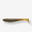 Leurre souple pêche YUBARI FAT SHAD avec attractant Green Pumpkin Black Flakes