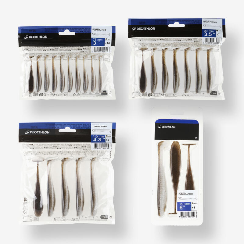 Měkká nástraha Yubari Fat Shad s atraktantem