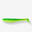 Leurre souple pêche YUBARI FAT SHAD avec Attractant Vert Fluo