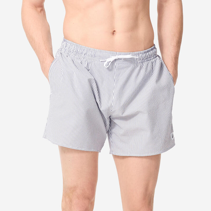 Calções de banho surf 100 Compridos 15" Homem - Texturado