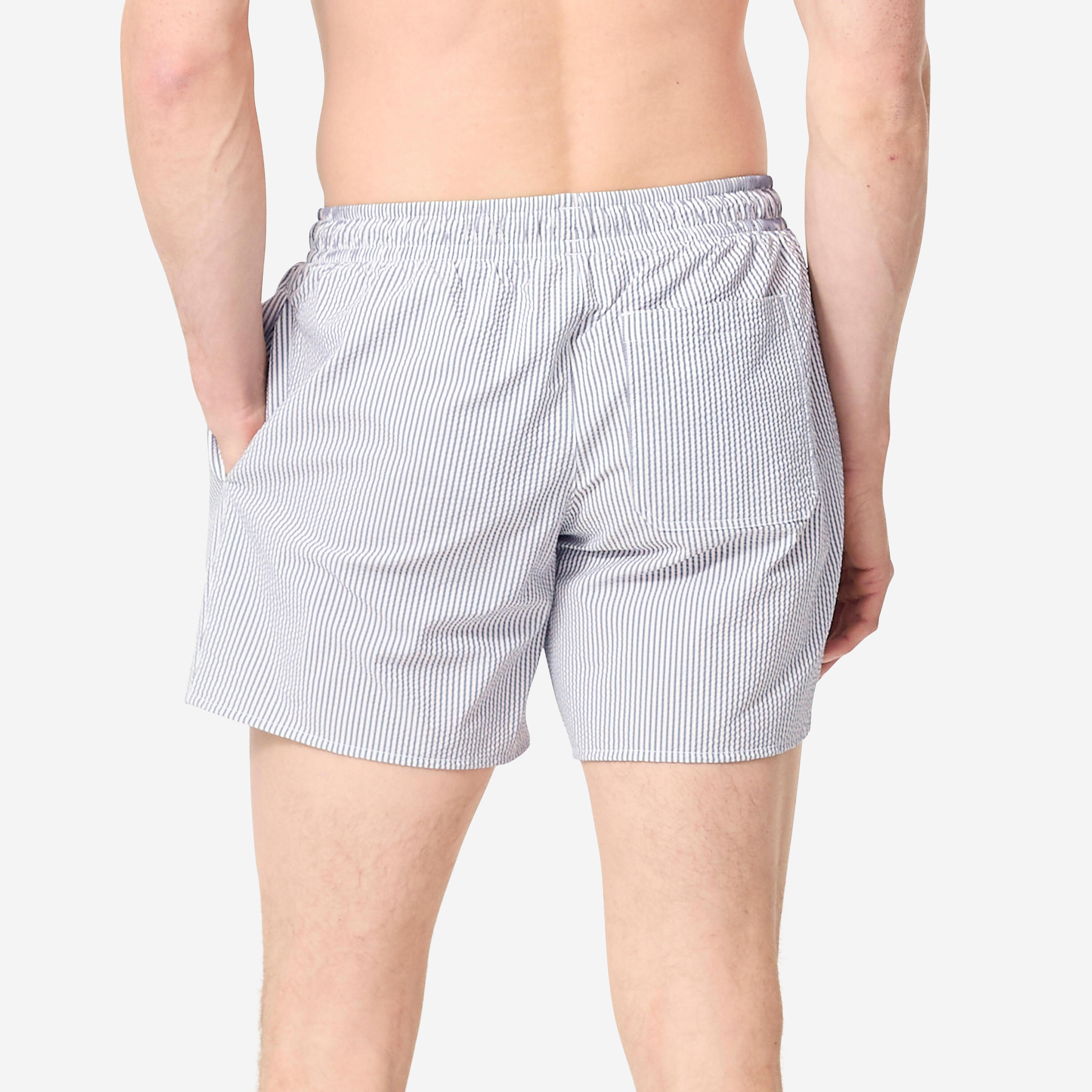 Calções de banho surf 100 Compridos 15" Homem - Texturado 4/6