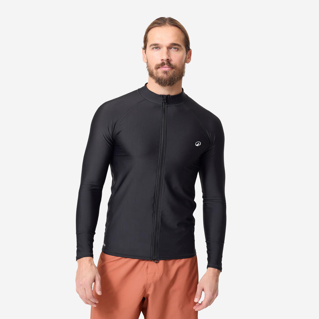 Surfing Man ZipTop UV UPF50+ top 500 Black