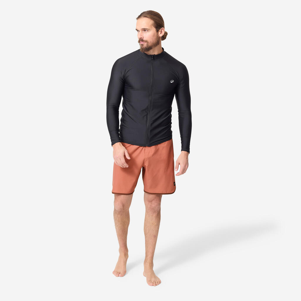 Surfing Man ZipTop UV UPF50+ top 500 Black