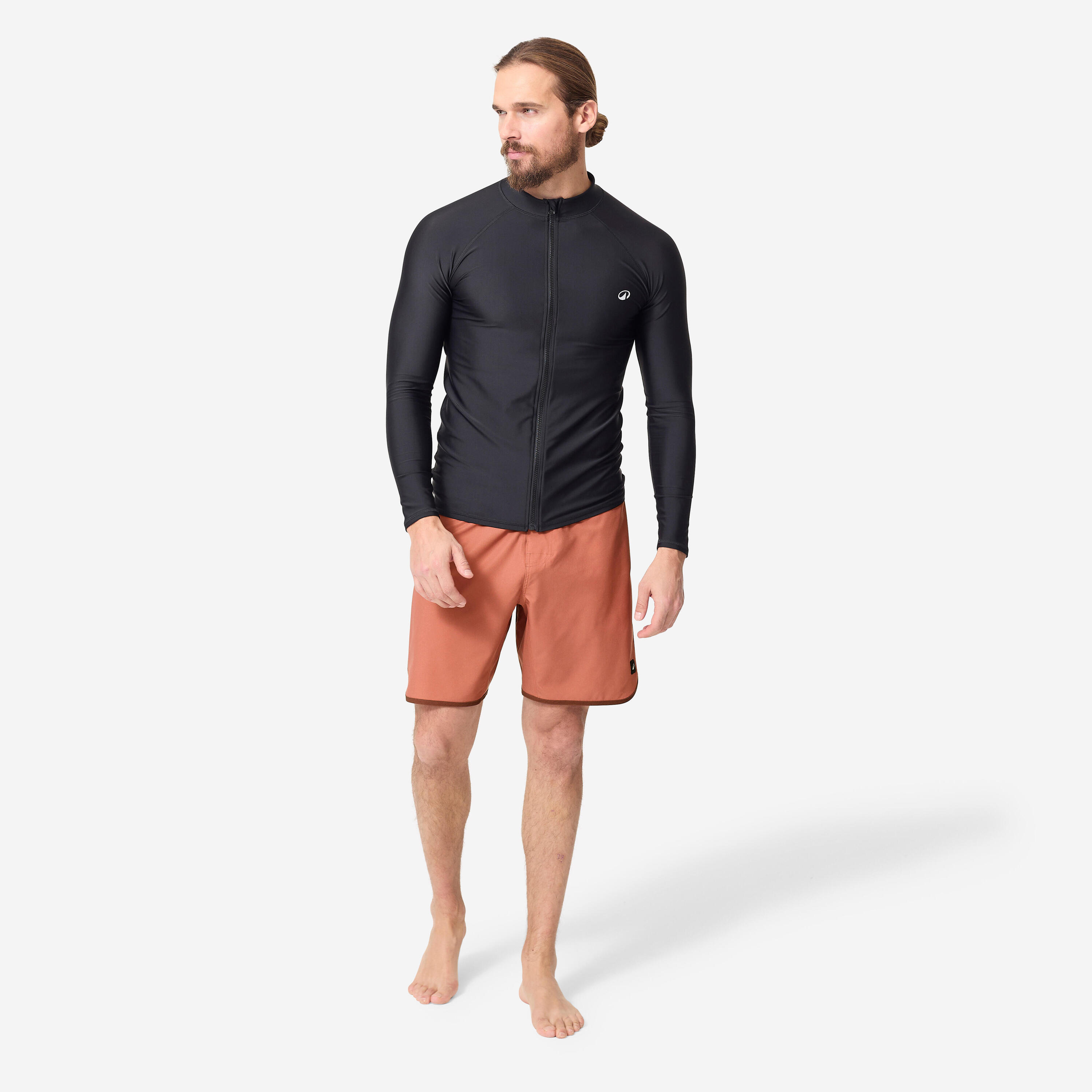 UV-Shirt Herren UV-Schutz 50+ Zipp Eur Top 500 schwarz  2/6