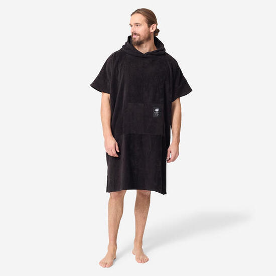 Poncho surf Adulte à partir de 150 cm - 900 FOS noir