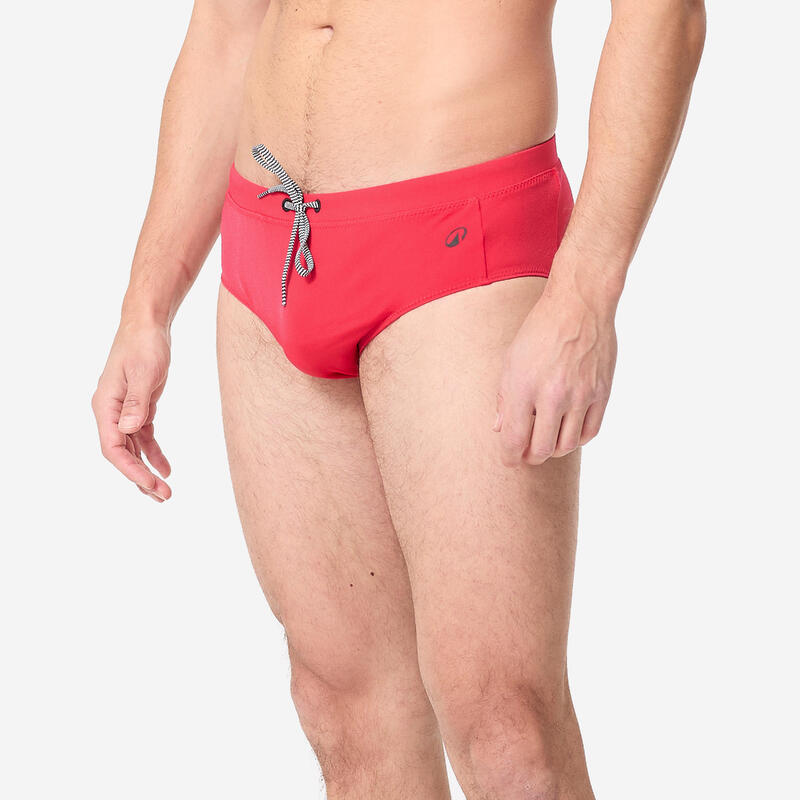 Slip de bain natation Homme - 100 plus rouge