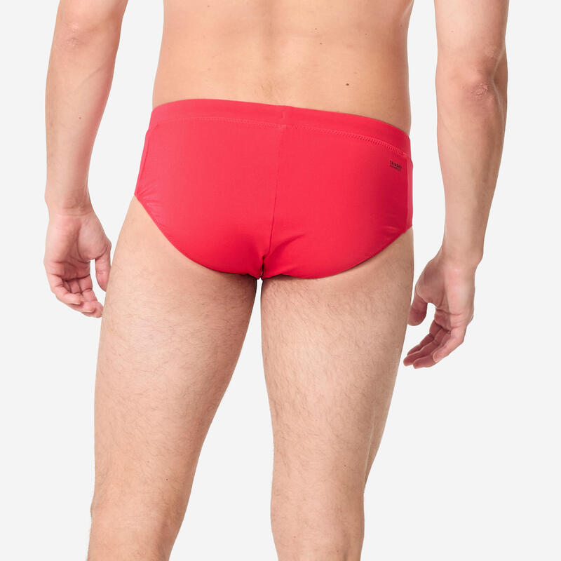Slip de bain natation Homme - 100 plus rouge