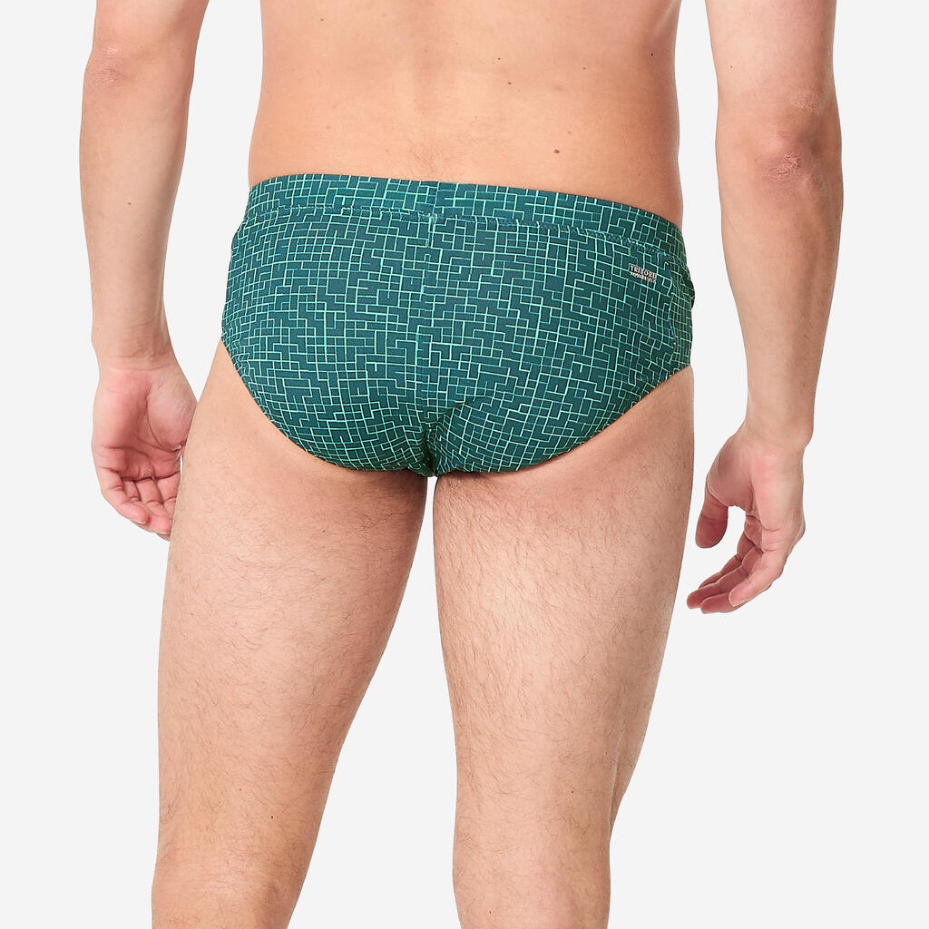 Badehose Slip Herren - 100 Plus rot 