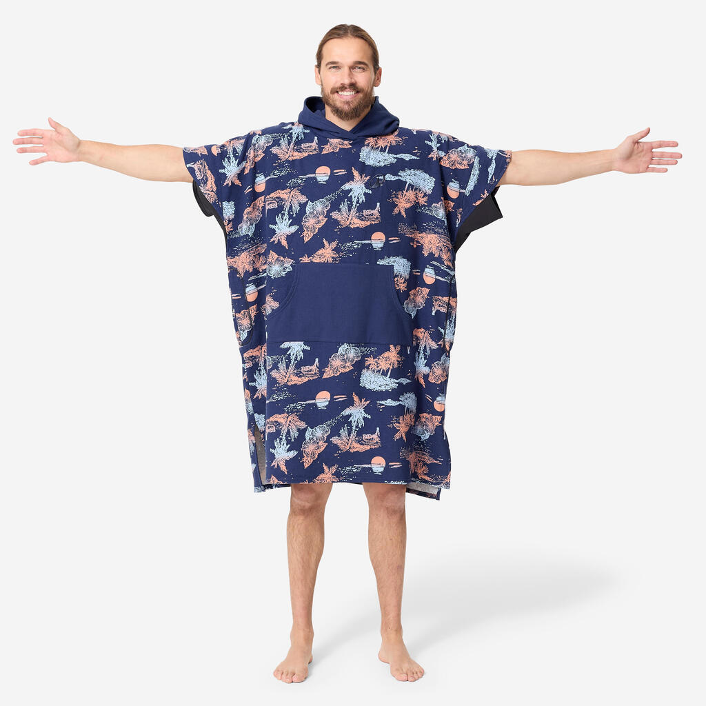 Adult Surf Poncho from 150 cm - 500 Stories blue