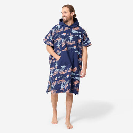 Poncho surf Adulte à partir de 150 cm - 500 Bora vert bleu