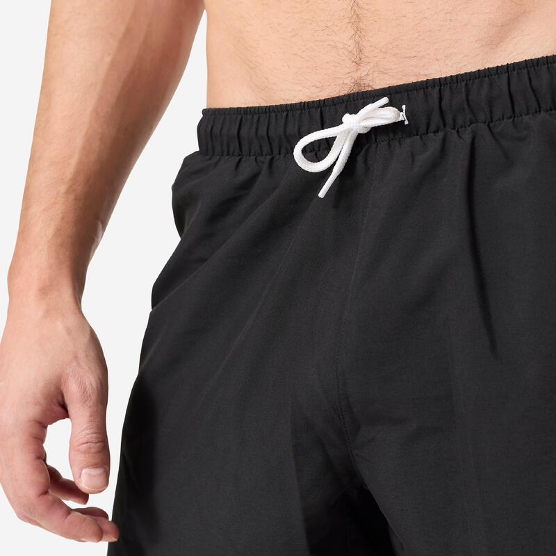 Short de bain surf 100 Court 15" Homme - Hendaia MW Noir