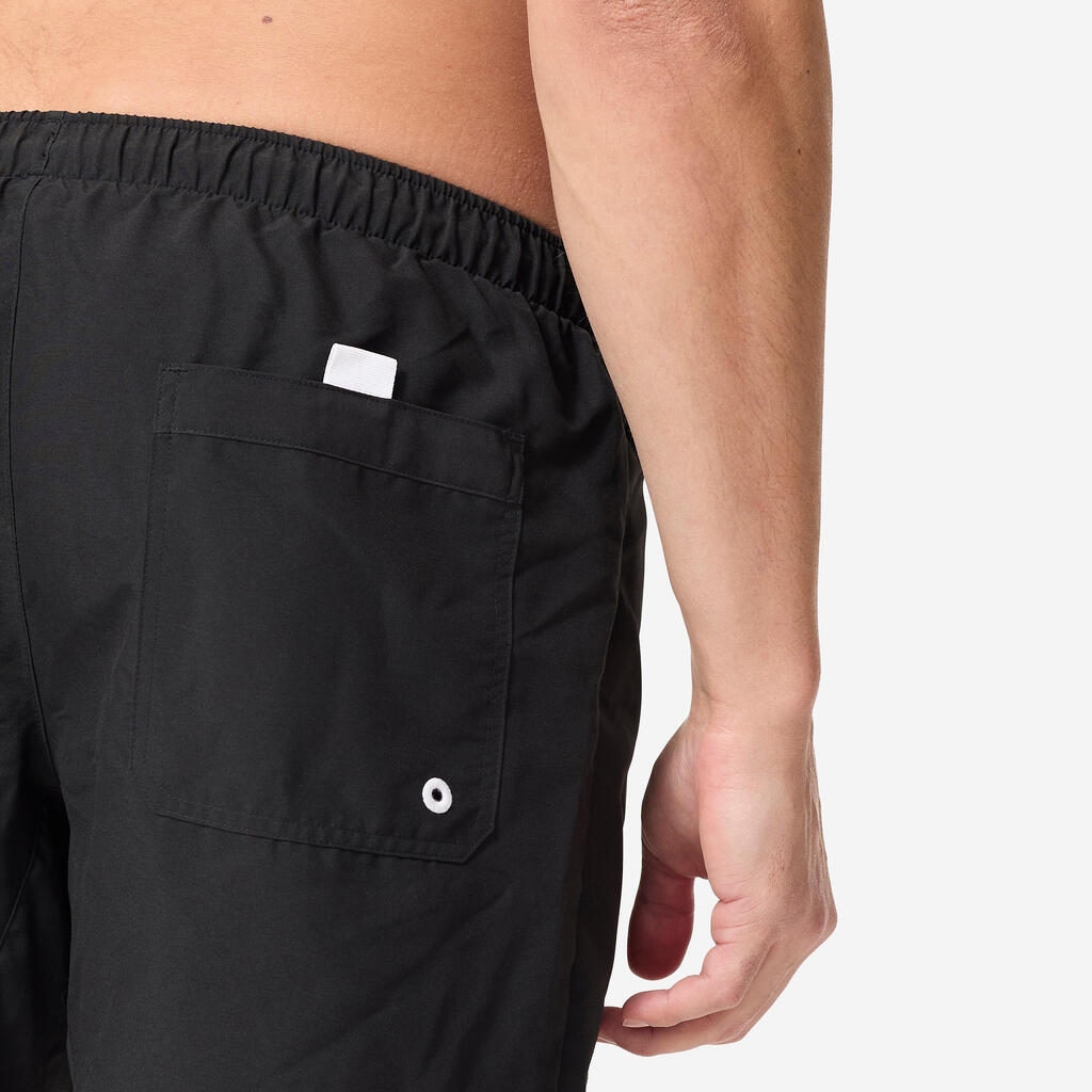 Šorts za plivanje Surf 100 dužine 38 cm Hendaia MW - crni