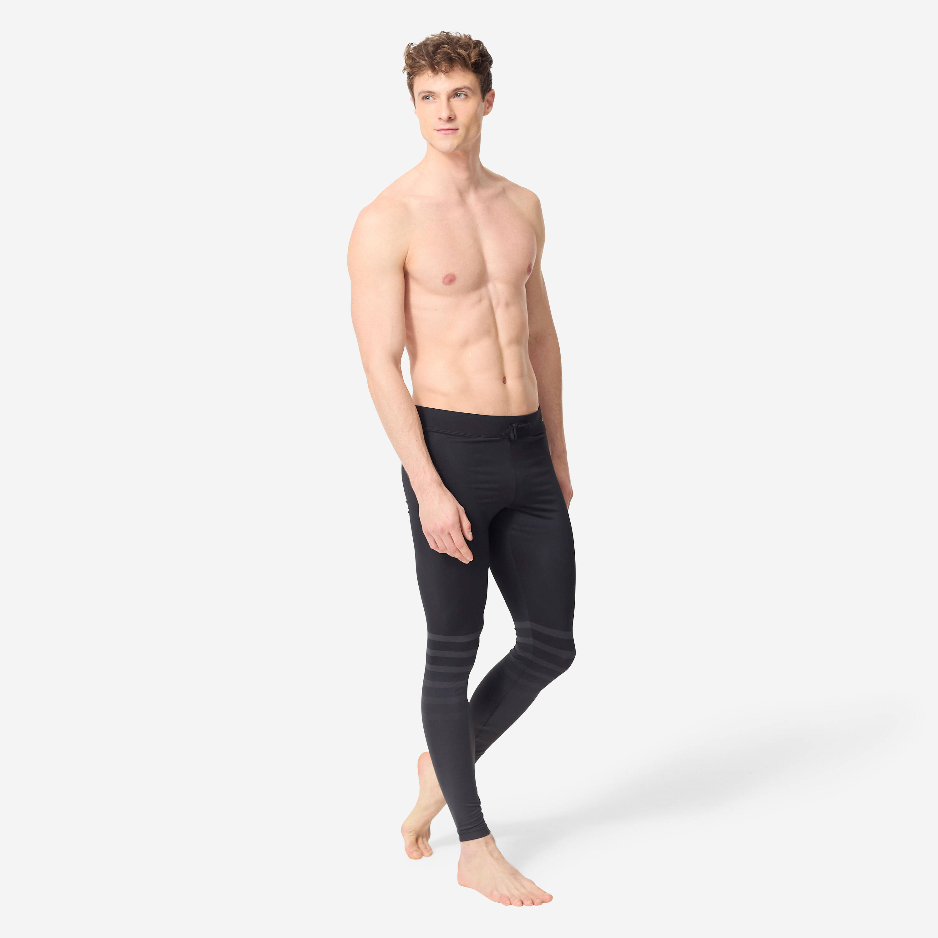 Men surfing 100 eco anti-UV leggings slate blue -  2