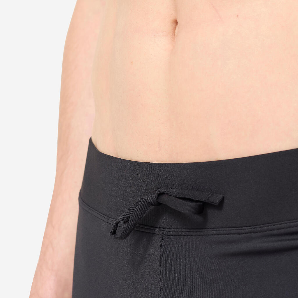 Licra con protección solar de surf para hombre Olaian UV Leg 100 ECO negro