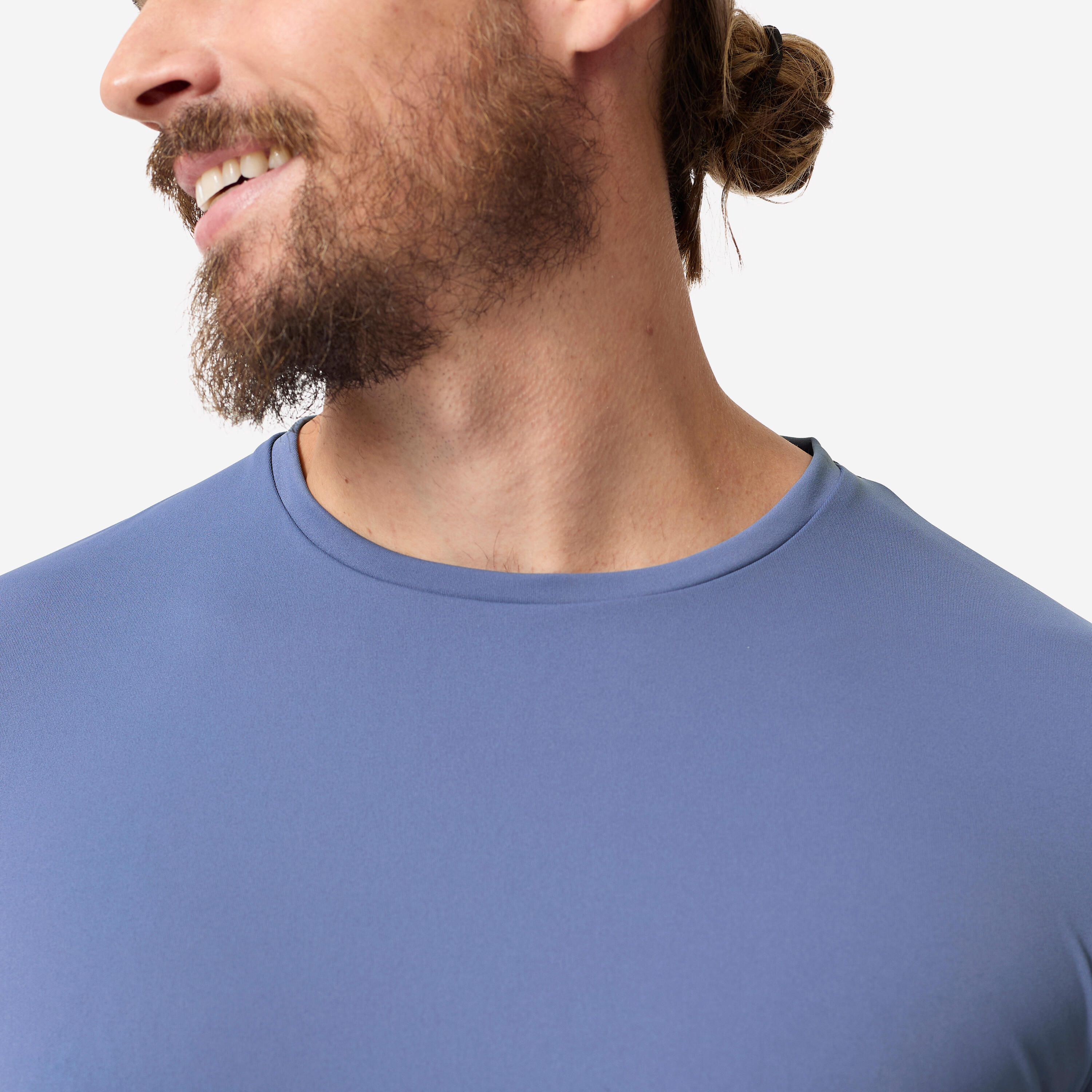 Men Beachwear Surfing Long sleeve UV Protection Regular Fit T-shirt Blue