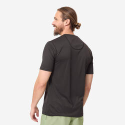 Men's surfing short-sleeve anti-UV WATER T-SHIRT - Black