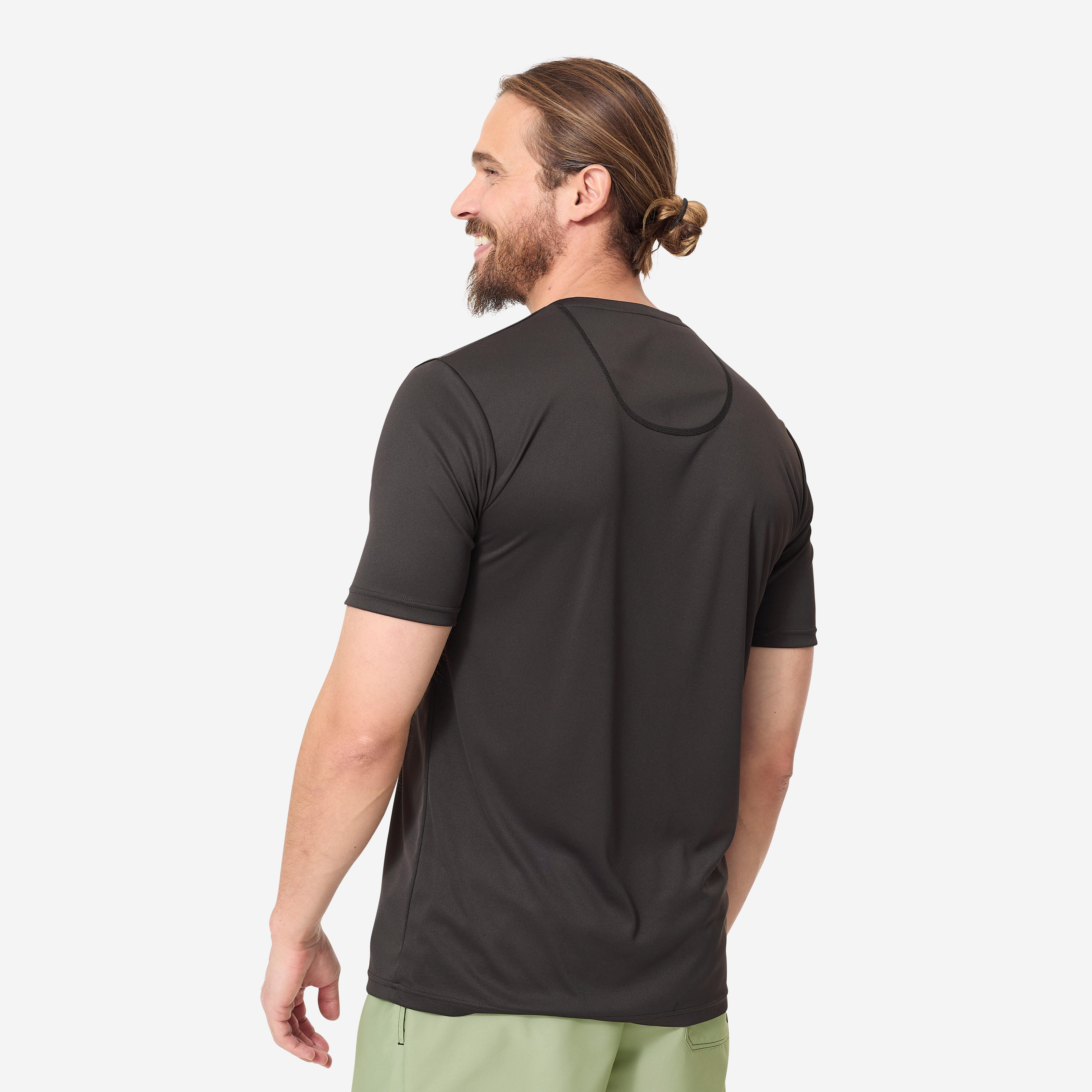 thumbnail image 2 of VAYAGER Men's Swim Shirts Rash Guard UPF 50 T Shirts Quick Dry Loose Fit Water Surfing Shirt(Blue M 2 of 7