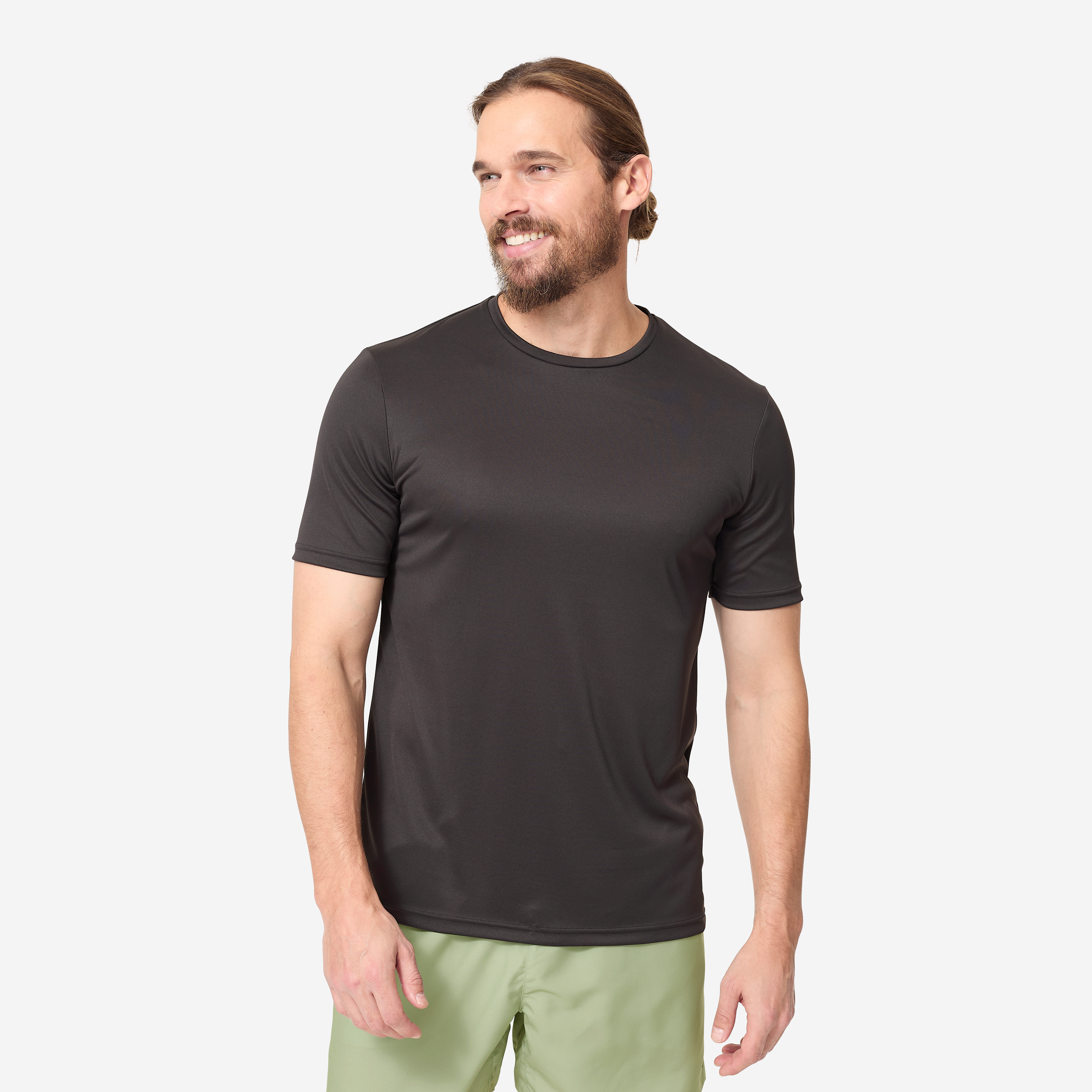 Water tee shirt top anti uv surf manches courtes homme  noir - Sports de glisse - OLAIAN- Clubs - Entreprises - Collectivités - Associations