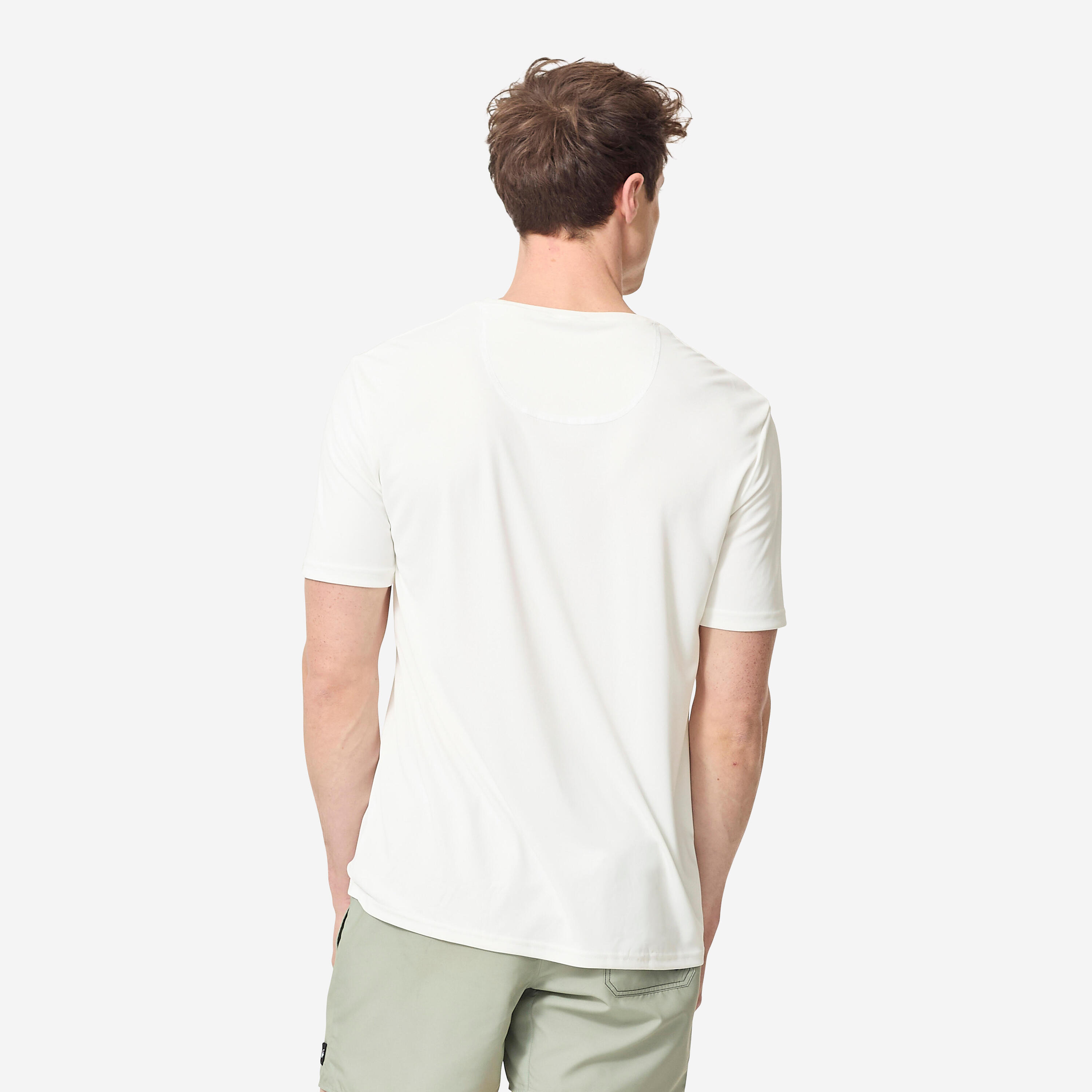 UV-Shirt Surfen Herren kurzarm - weiss 4/6