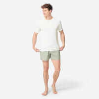 Men's surfing short-sleeve anti-UV WATER T-SHIRT - White
