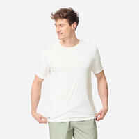 Men's surfing short-sleeve anti-UV WATER T-SHIRT - White