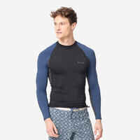 Men’s anti-UV T-shirt long-sleeved - 500 black blue